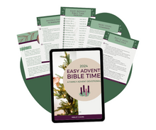 Load image into Gallery viewer, Family Advent Readings 2024 | Advent Bible Passages and Instructions for Family Advent Devotional