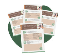 Load image into Gallery viewer, A self-care routine plan for moms to fill your cup