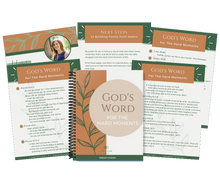 Load image into Gallery viewer, 10 Encouraging and Comforting Bible Verses About Hard Times Bundle Image | Bible Verse Printables